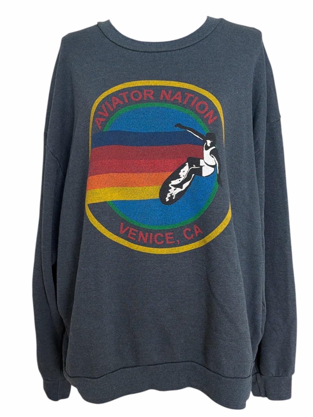 Aviator Nation Relaxed Venice Crew Sweatshirt - Picture 2 of 10